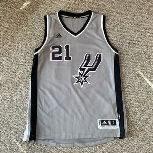 Adidas Swingman Tim Duncan Spurs NBA Jersey Gray